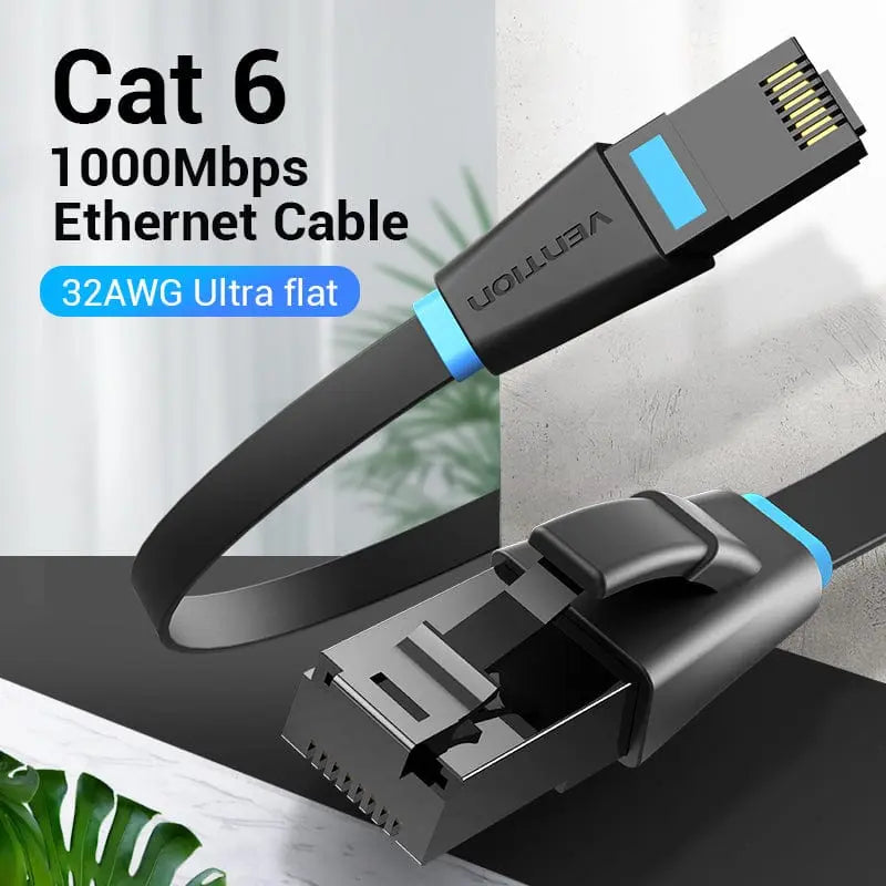 Vention Flat Cat6 UTP Ethernet Patch Cable - Vention