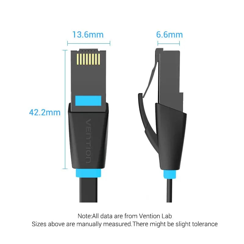 Vention Flat Cat6 UTP Ethernet Patch Cable - Vention