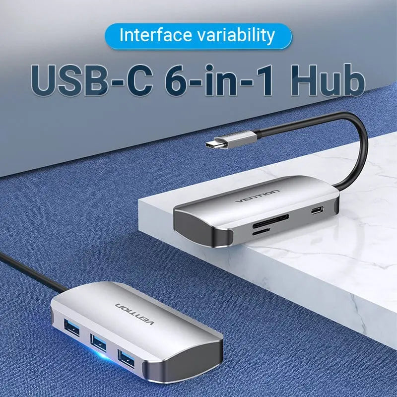 Vention 6-in-1 USB-C Hub - Vention