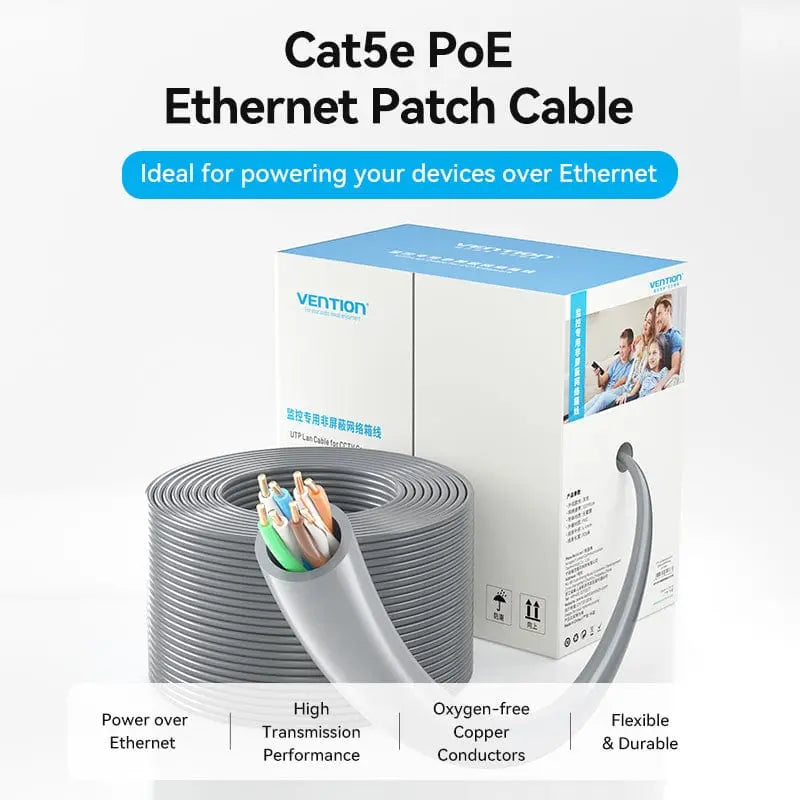 Vention UTP Lan Cable for CCTV Camera 305M Gray - Vention