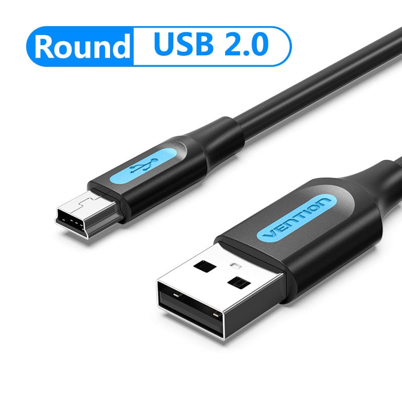 VENTION 速卖通 0.25m / USB 2.0 Mini USB Cable Fast Charging USB to Mini USB Data Cable for Digital Camera HDD MP3 MP4 Player DVR GPS Mini USB 2.0 Cable