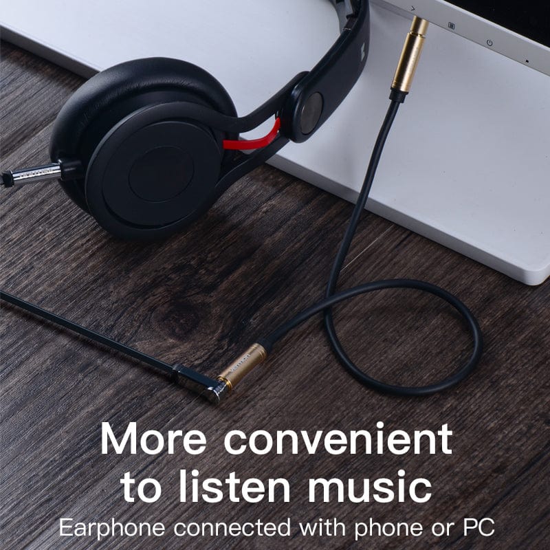VENTION 速卖通 30cm Jack 3.5mm Female to Female Stereo Audio Cable Gold Plated Aux Extension Cable for Headphone Laptop Phone PS3 Aux Cable