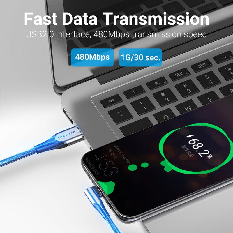 VENTION 速卖通 5A USB Type C Cable for Huawei Mate 30 P40 P30 Supercharge 40W Quick Charge 3.0 SCP Fast Charging Charger USB-C Cable