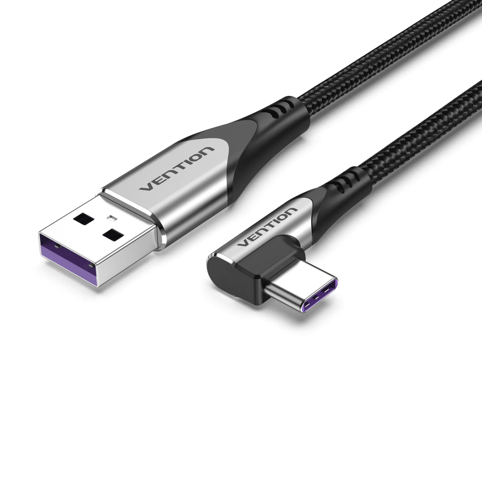 Vention USB-C Male Right Angle to USB 2.0-A Male 5A Cable Aluminum Alloy Type - Vention