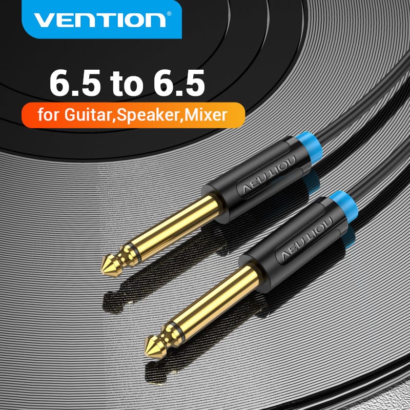 VENTION 速卖通 Aux Guitar Cable Jack 6.5 mm to 6.5 mm Audio Cable for Guitar Mixer Speaker Stereo Jack 6.35mm Aux Cable 1m 3m 5m 10m