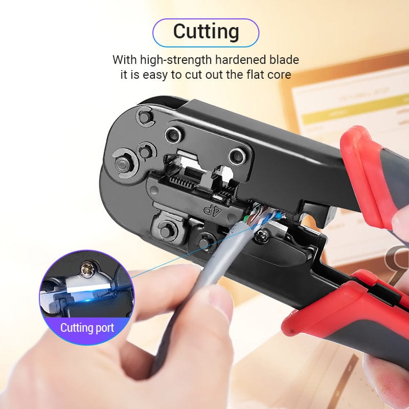VENTION 速卖通 Carbon Steel RJ45 Crimping Tool RJ45 Network Cutting Tools 8P RJ45 Crimper Cutter Stripper Plier