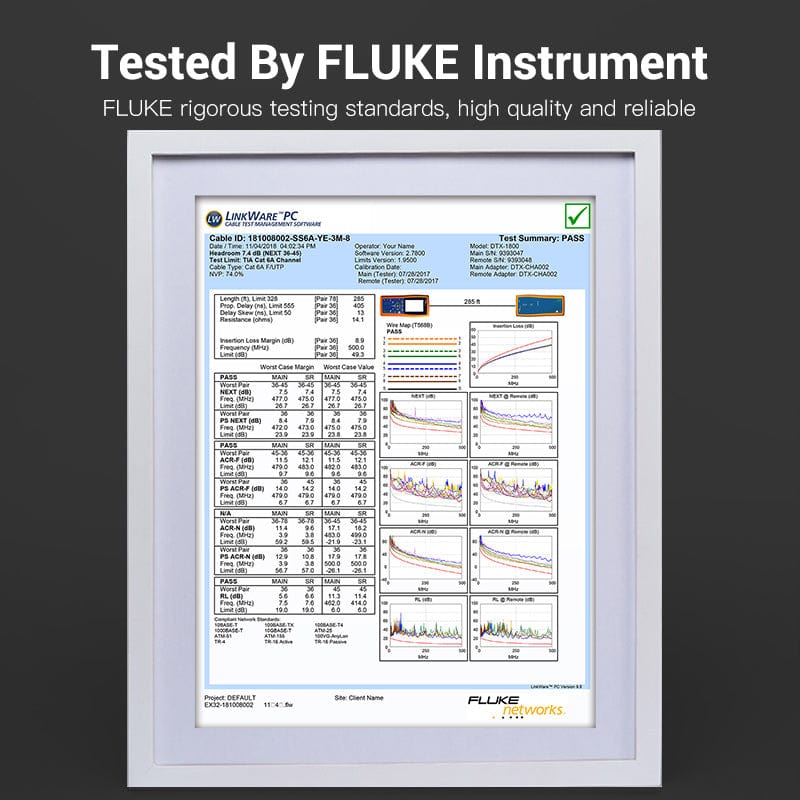 VENTION 速卖通 Cat.6A SFTP Yellow 305M Ethernet Cable 10Gbps Cat7 STP LSZH Shielded Riser Network Cord for Home Router Switch 1000ft Reel RJ45 Pacth Cable