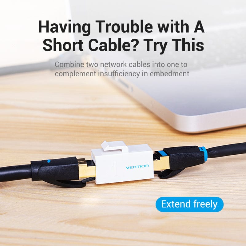 VENTION 速卖通 Cat5E Connector RJ45 Coupler Ethernet Cable Cat 5E Female to Female Extender Extension Adapter