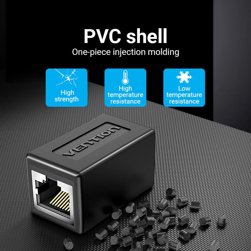 VENTION 速卖通 Cat6 Connector FTP Cat6/5e Ethernet Adapter 8P8C Network Extender Extension Cable for Ethernet Cable RJ45 Connector