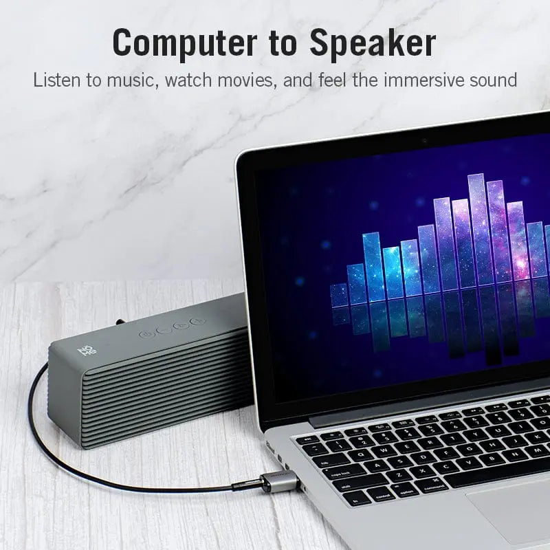 Vention USB External Sound Card Gray Metal Type (OMTP-CTIA) - Vention