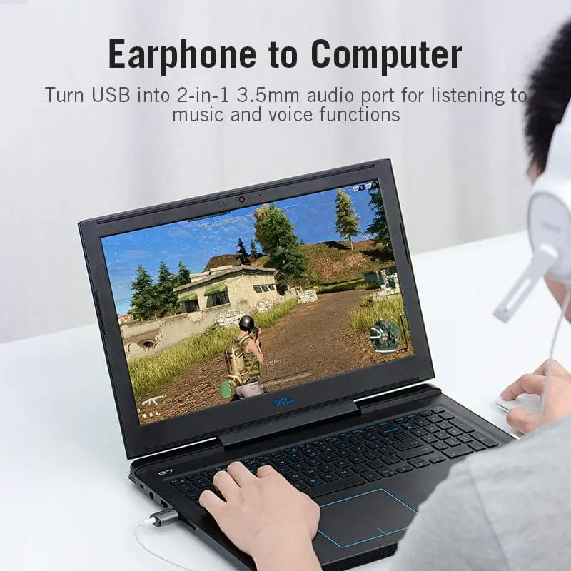 Vention USB External Sound Card Gray Metal Type (OMTP-CTIA) - Vention