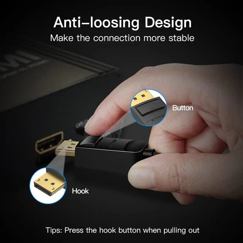 Vention DP to VGA Converter 0.15M Black - Vention