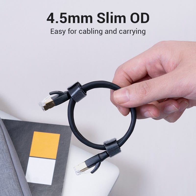 VENTION 速卖通 Ethernet Cable Cat8 40Gbps Mini Slim RJ 45 Network Cable for Laptops PS 4 Router 2000MHz Internet Lan Cord RJ45 Cable