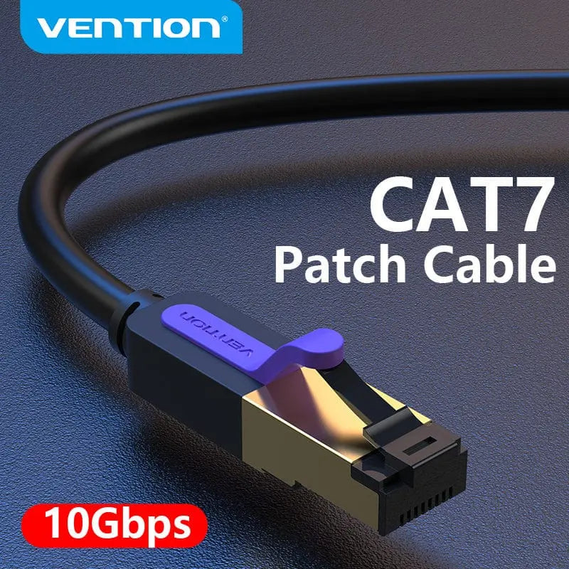 Vention Ethernet Cable RJ 45 Cat7 Lan Cable STP RJ45 Network Cable for Cat6 Compatible Patch Cord for Router Cat7 Ethernet Cable - Vention