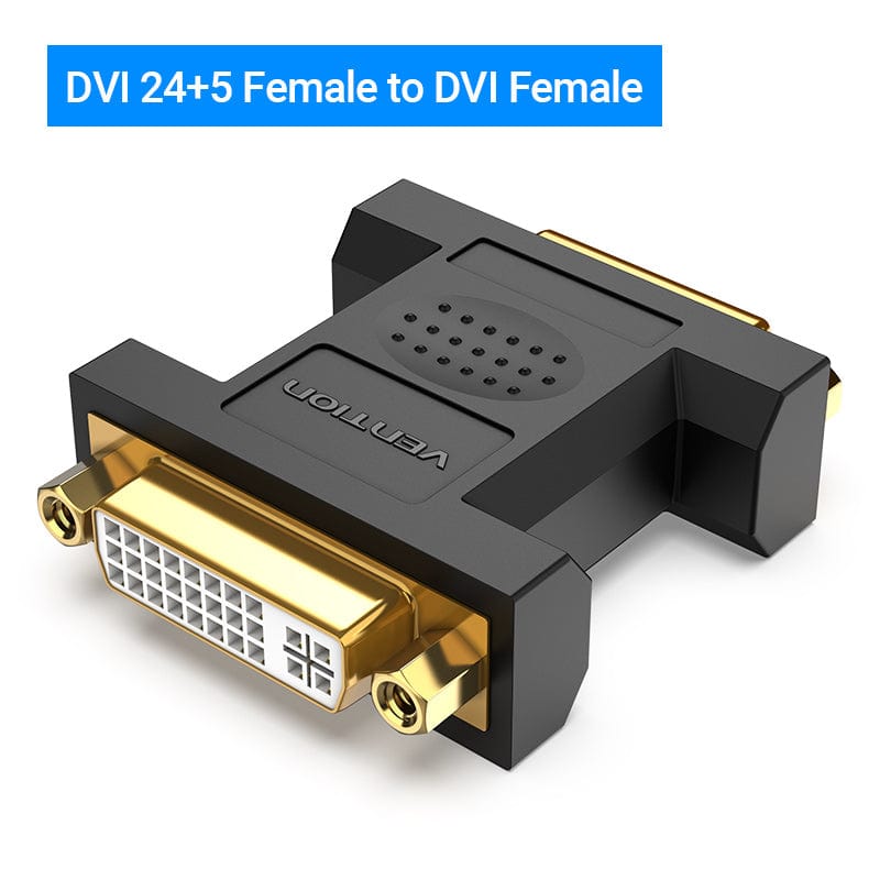 VENTION 速卖通 F to F-Classic DVI Adapter DVI-I 24+5 Female to Male Extension Adapter 1080P 60Hz DVI Converter