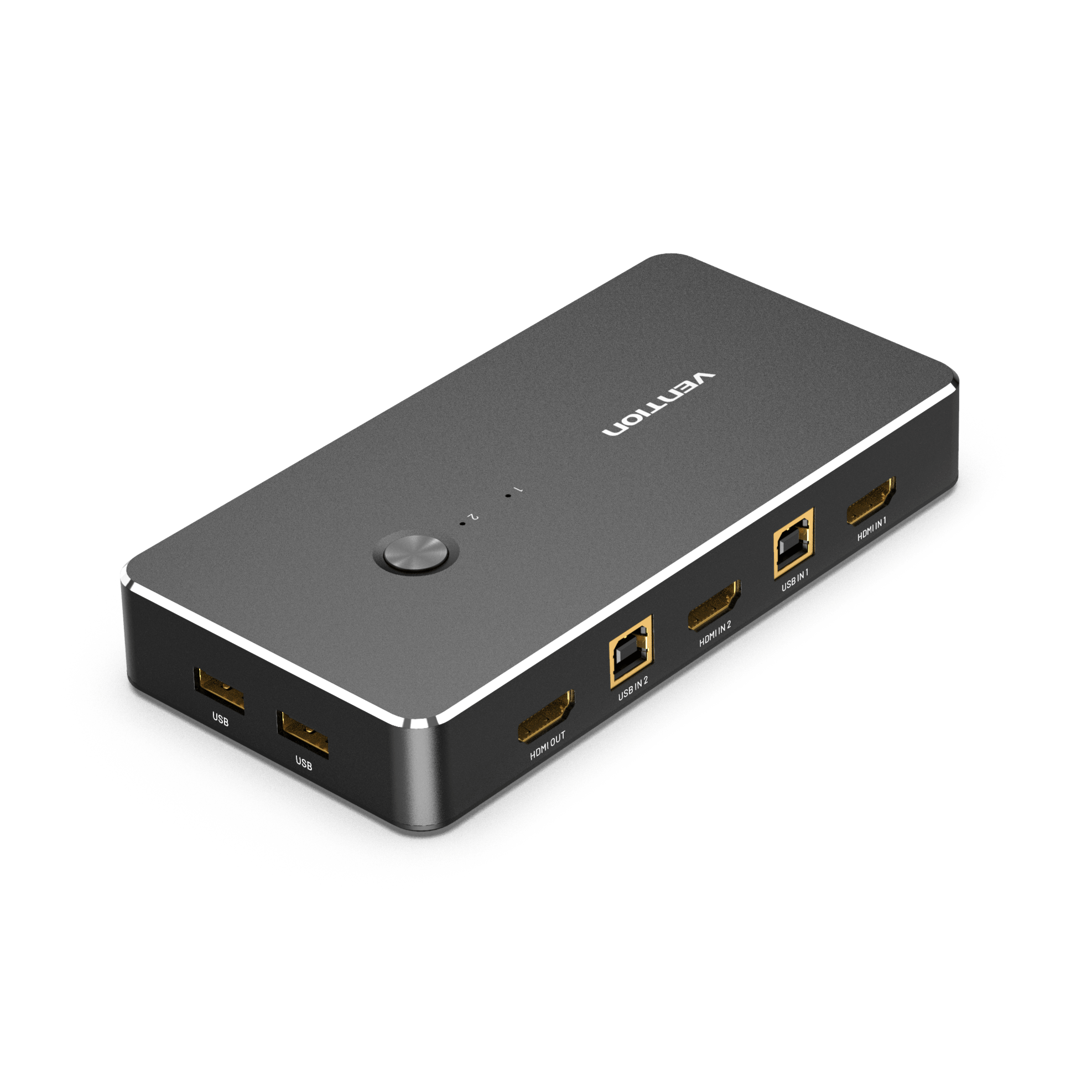 Vention 2Port HDMI KVM Switch 4K30Hz Share Monitor, Keyboard & More