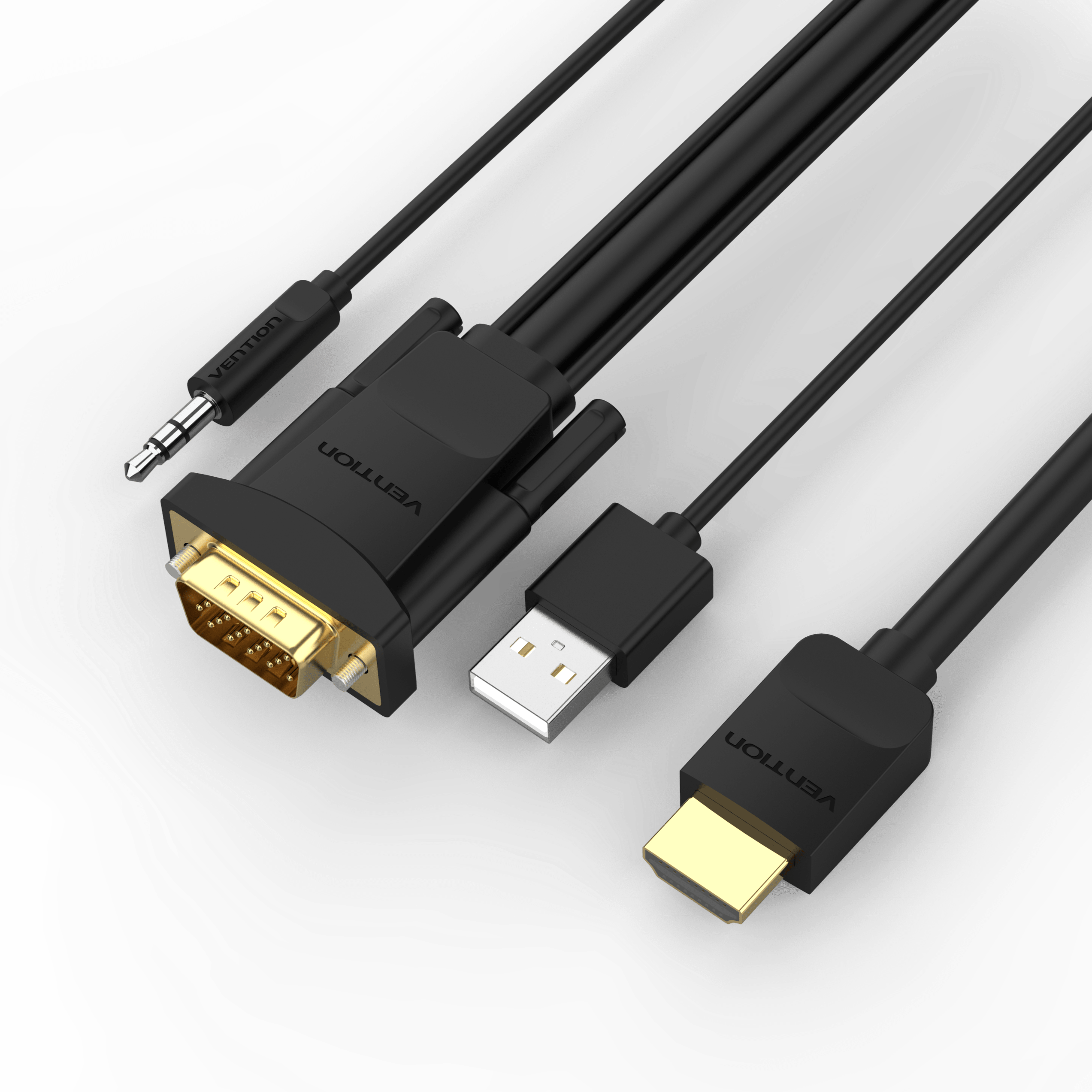 Câble HDMI vers VGA câble HDMI mâle vers VGA mâle convertisseur Audio