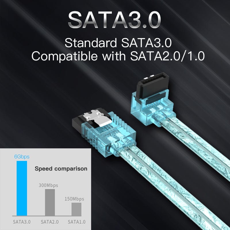 VENTION 速卖通 Sata Cable 3.0 SSD HDD 2.5 Sata III Straight Right Angle Hard Disk Drive Cable