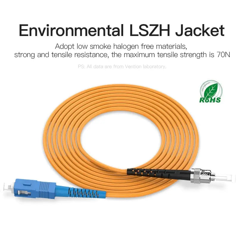 ST to SC 3M/5M/10M Optical fiber patch cord Jumper cable SM Single Mode Simplex Fiber Cable - Vention