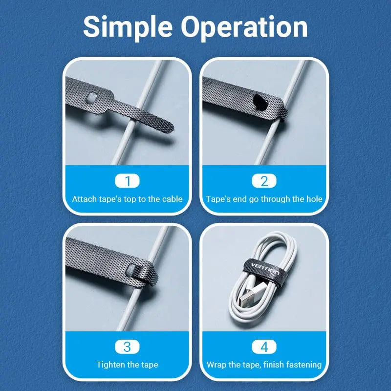 Vention Cable Tie With Buckle Black - Vention