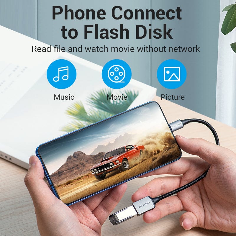 VENTION 速卖通 USB 3.0 15cm USB C to USB OTG Adapter USB 3.0 2.0 Type-C OTG Data Cable Connector for Samsung GalaxyS 10 MacBook Pro USB C Adapter