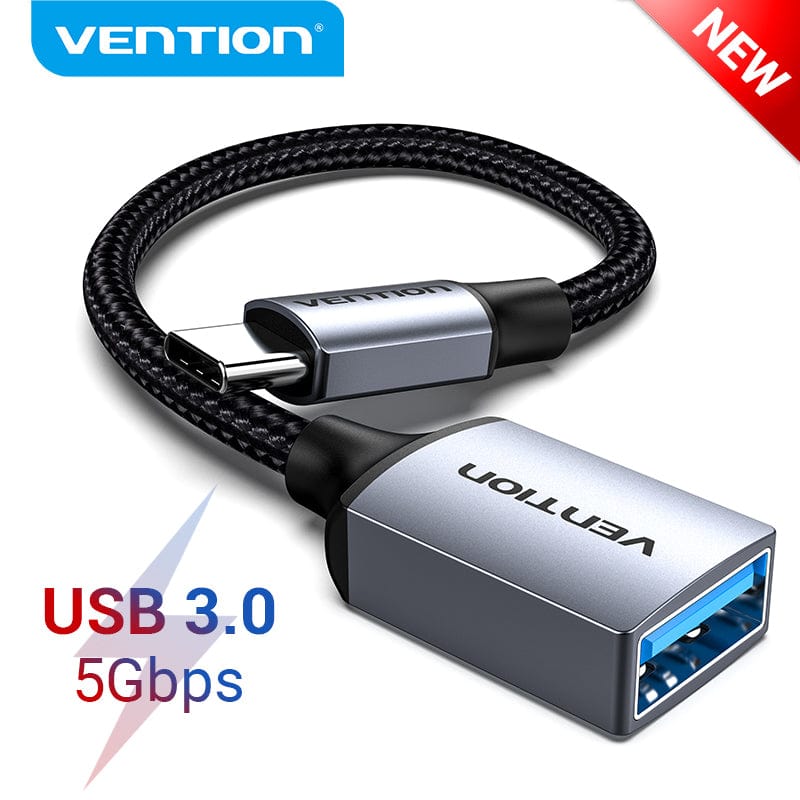 VENTION 速卖通 USB 3.0 15cm USB C to USB OTG Adapter USB 3.0 2.0 Type-C OTG Data Cable Connector for Samsung GalaxyS 10 MacBook Pro USB C Adapter