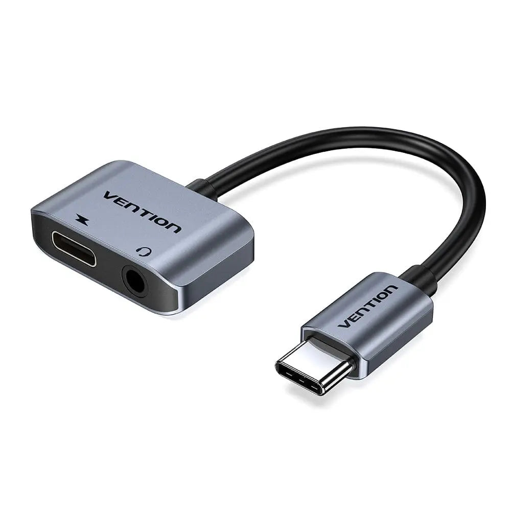 Vention USB-C Male to 3.5mm Female Audio Adapter with Fast Charging Port - Vention