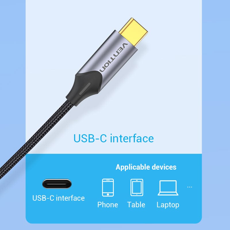 VENTION 速卖通 USB C to RCA Audio Cable Type C to 2 RCA Cable for Speaker Amplifier Huawei Xiaomi Laptop 1m 2m 3m USB C Splitter RCA Y