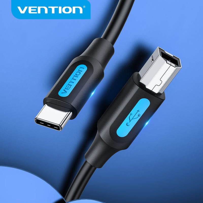 VENTION 速卖通 USB C to USB Printer Cable for MacBook Pro Scanner Fax machine HP Canon Dell Samsung Printer Type C 2.0 Printing Cord
