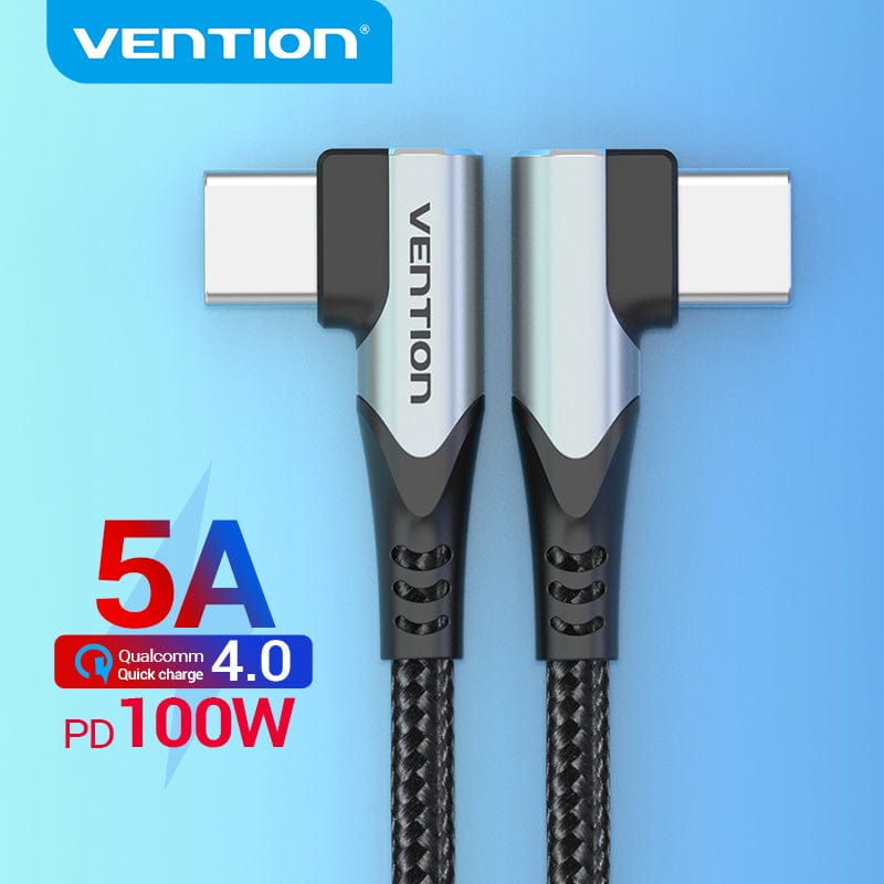 VENTION 速卖通 USB C to USB Type C Cable for Samsung S9 Plus PD 100W Fast Charge Quick Charge 4.0 USB-C Wire for Macbook Pro USB Cord