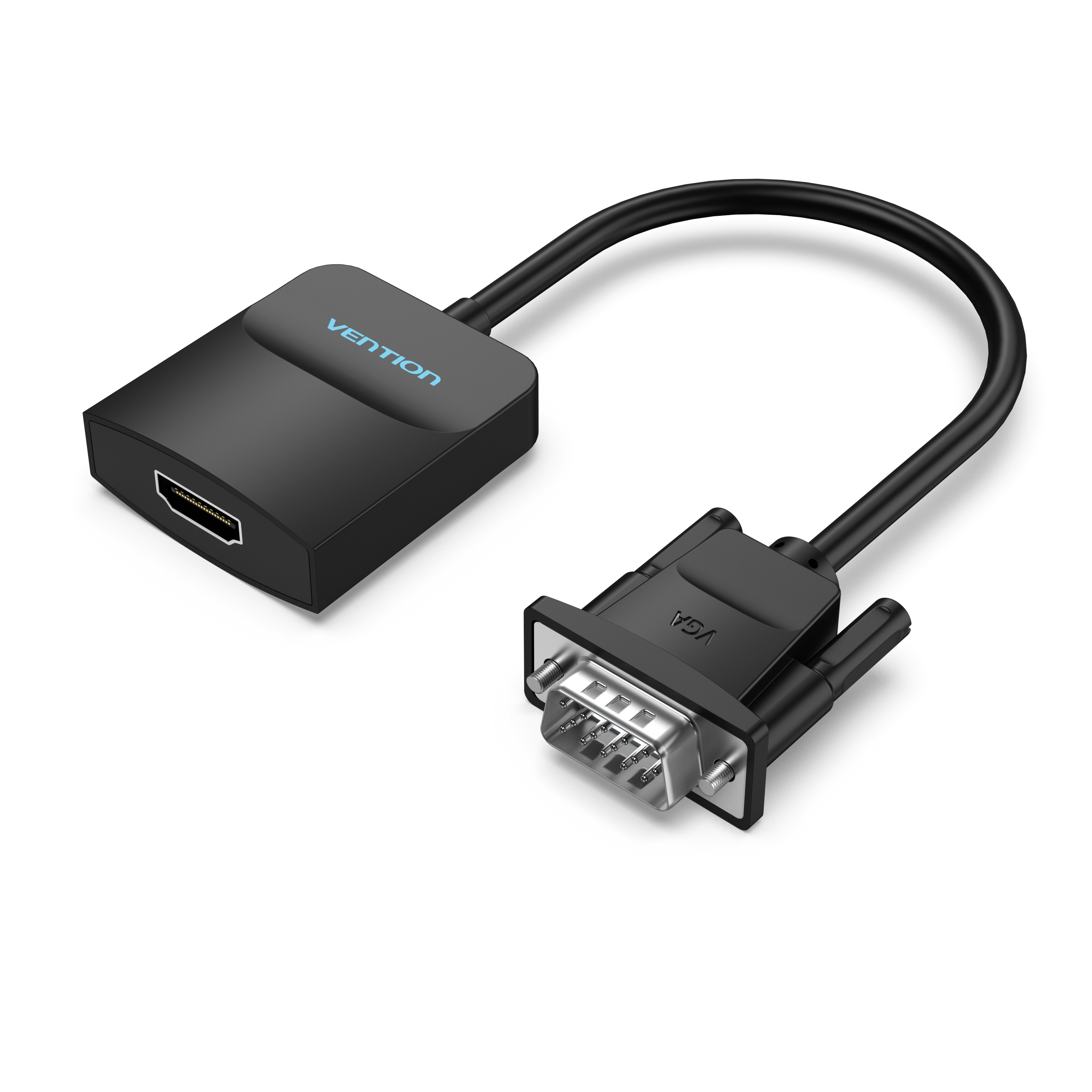 Adaptador VGA a HDMI 1080P VGA macho a HDMI hembra Cable convertidor con alimentacion USB de Audio para PS4 3 HDTV convertidor VGA HDMI