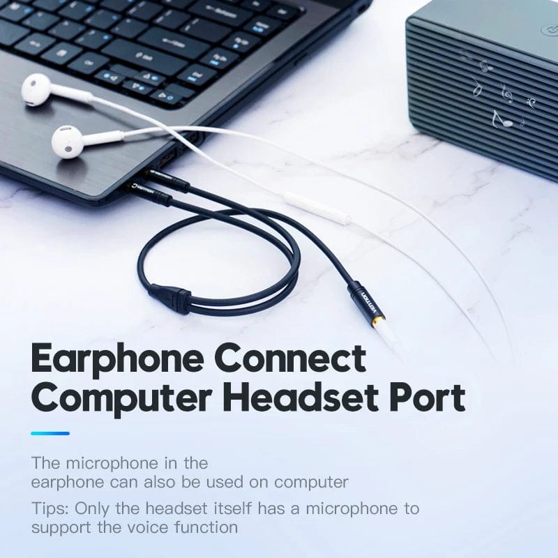 VENTION 0.3m 2 in 1 3.5mm Audio Cable