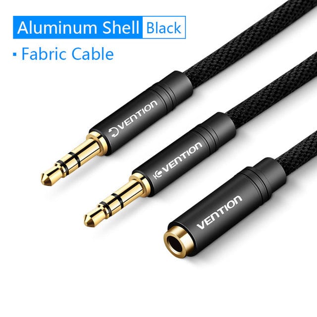 VENTION 0.3m 2 in 1 3.5mm Audio Cable