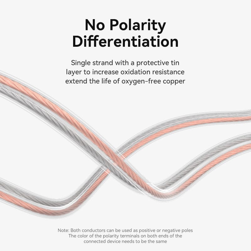 VENTION 2*100 Core Engineering Speaker Cable 100M Transparent
