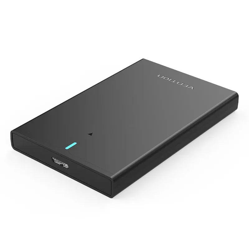 Vention 2.5 Inch SATA Hard Drive Enclosure (USB 3.0 Micro-B) Black - Vention