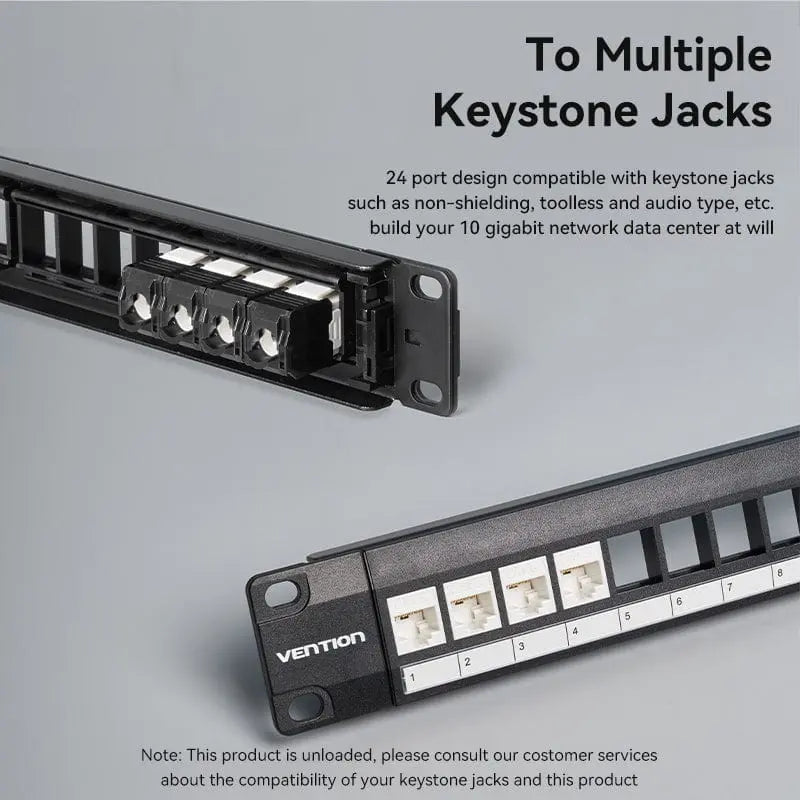 Vention Blank Keystone Patch Panel - Vention