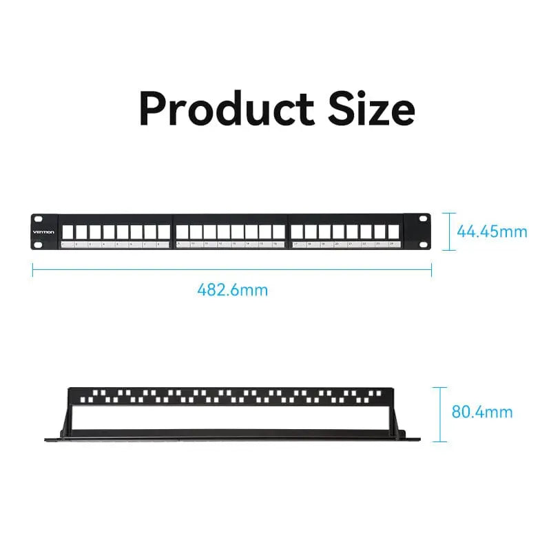 Vention Blank Keystone Patch Panel - Vention
