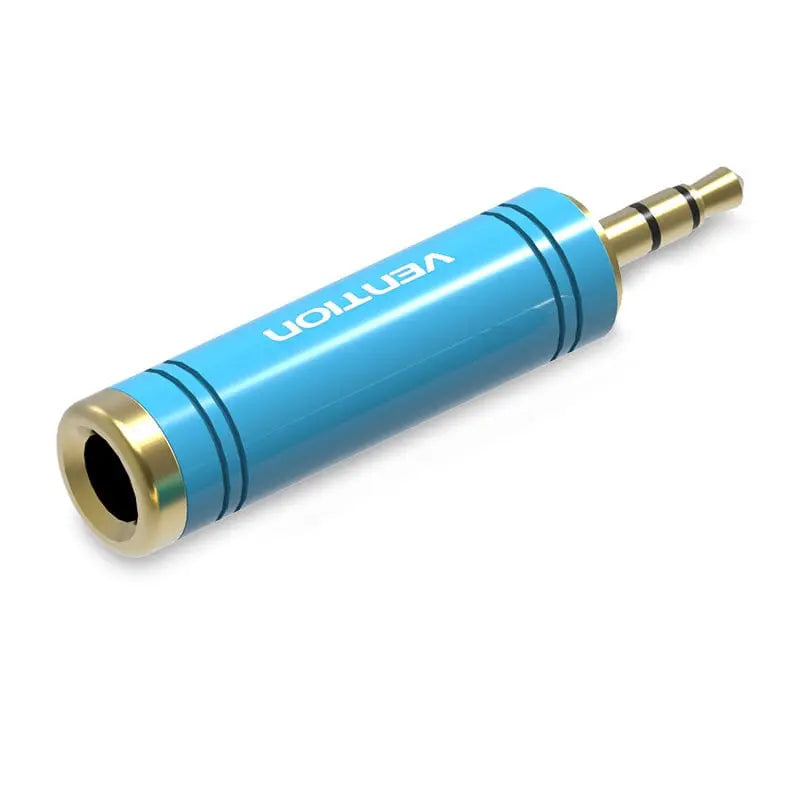 Vention 3.5mm Male to 6.35mm Female Audio Adapter Blue Aluminum Alloy Type - Vention