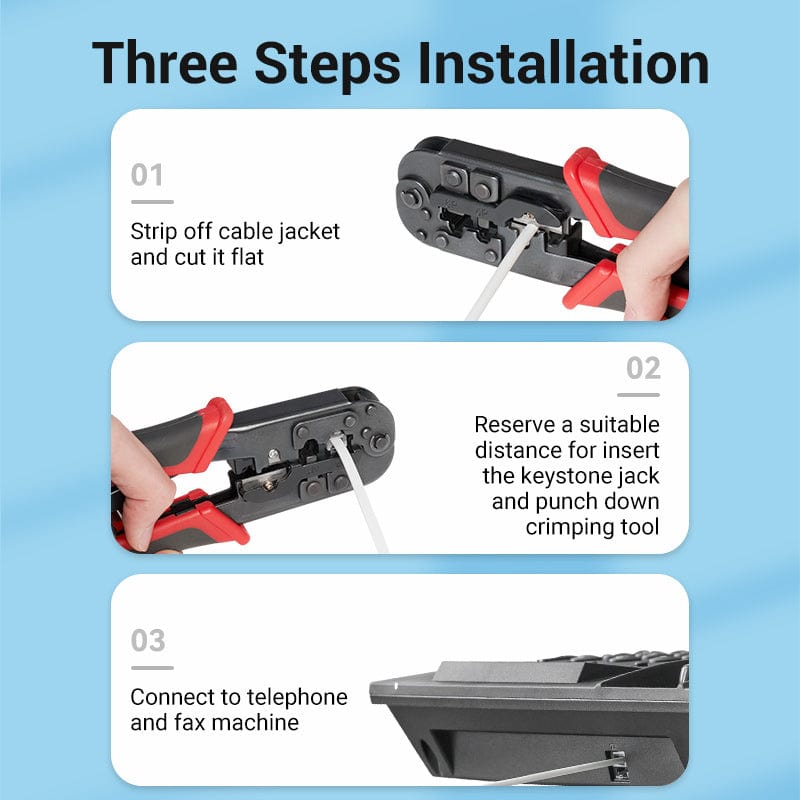 VENTION 4 Core Telephone Cable 100M White