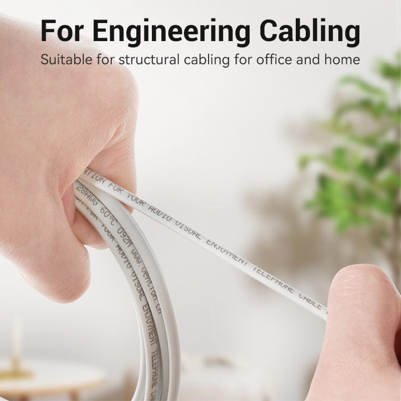 VENTION 4 Core Telephone Cable 100M White