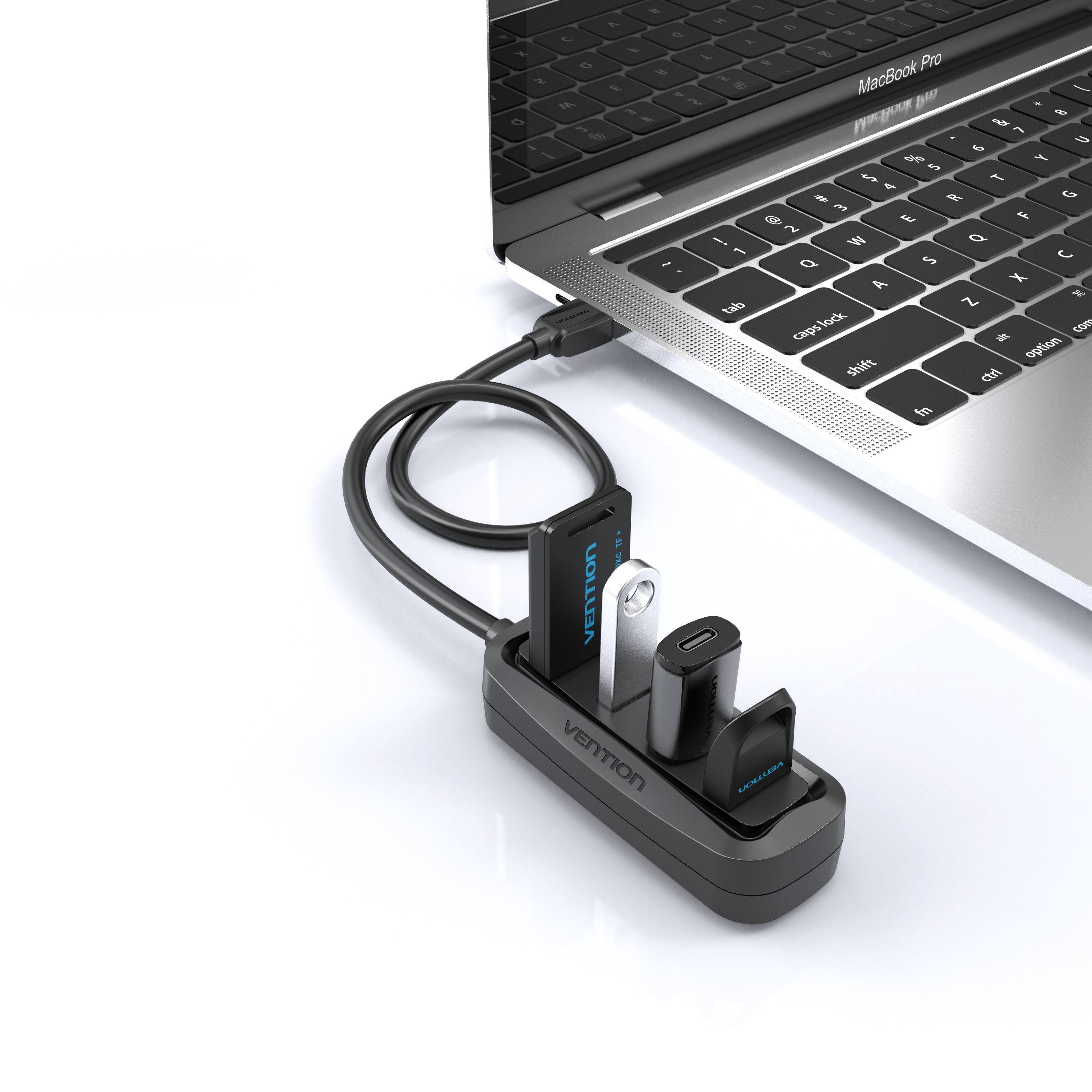 VENTION 4 Ports USB2.0 HUB Black(ABS)