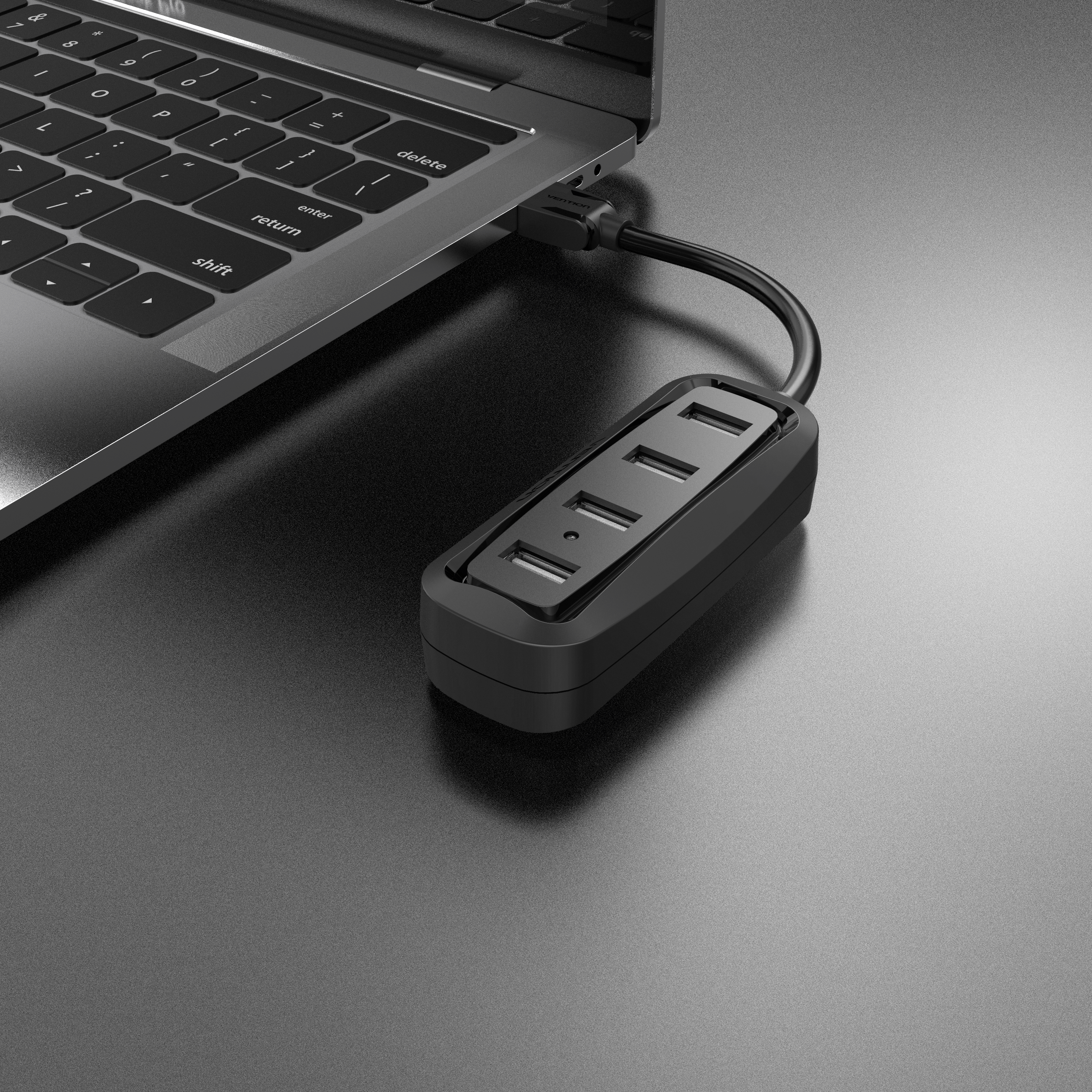 VENTION 4 Ports USB2.0 HUB Black(ABS)