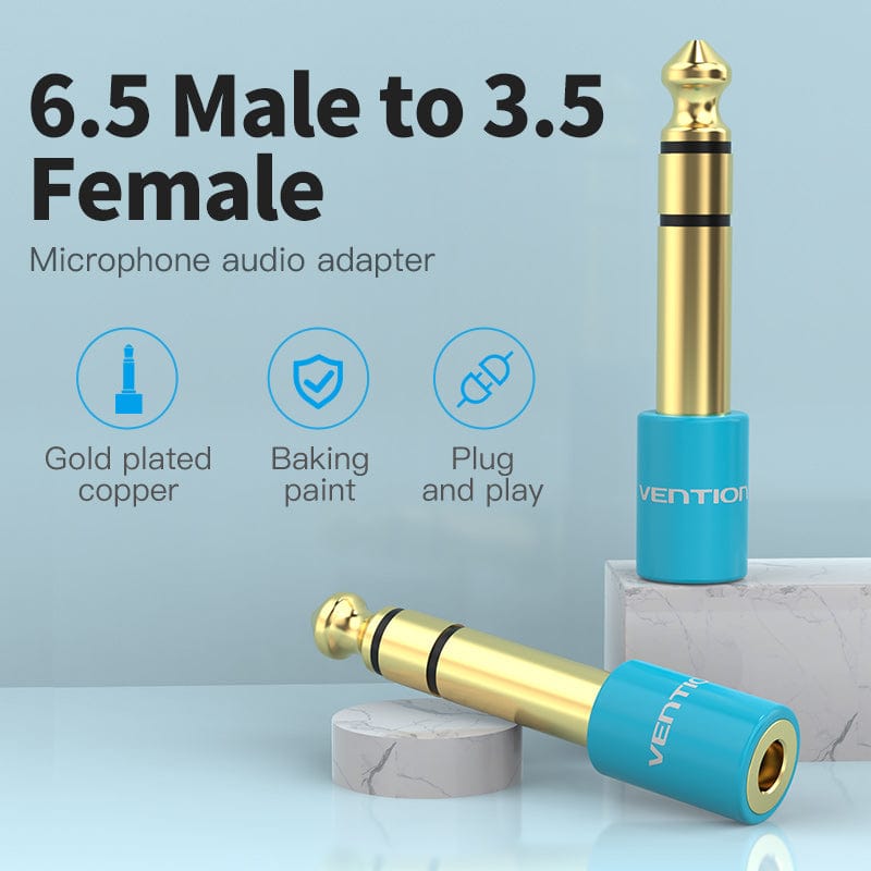 VENTION 6.5mm Male to 3.5mm Female Audio Adapter