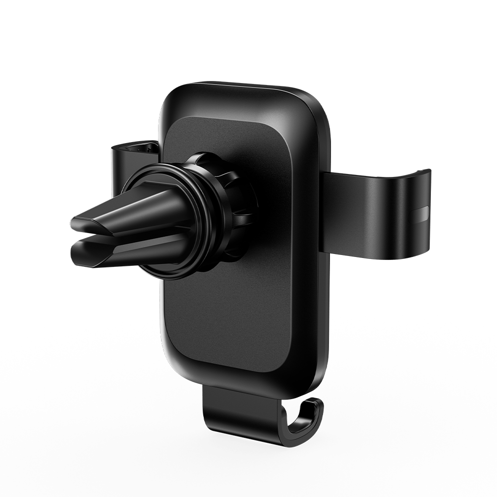 VENTION Auto-Clamping Car Phone Mount With Duckbill Clip Black Square Fashion Type