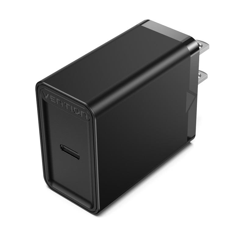 VENTION Black 1-port USB-C Wall Charger(20W) US-Plug