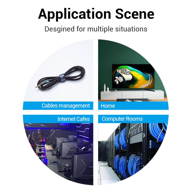 VENTION Cable Tie Cable Winder Length 1M/2M/3M/5M