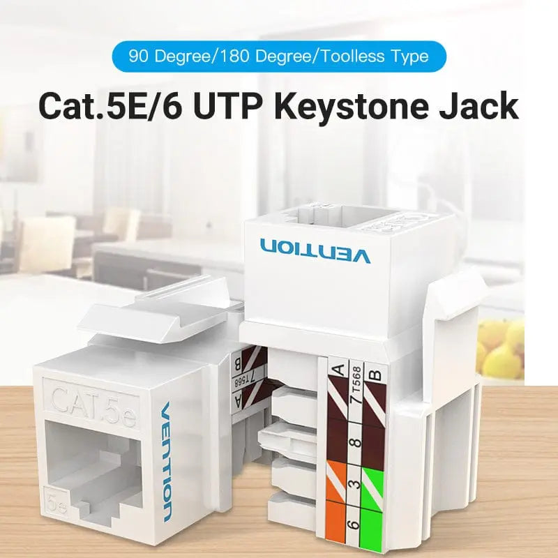 Vention Cat6 Unshielded Keystone Jack - Vention