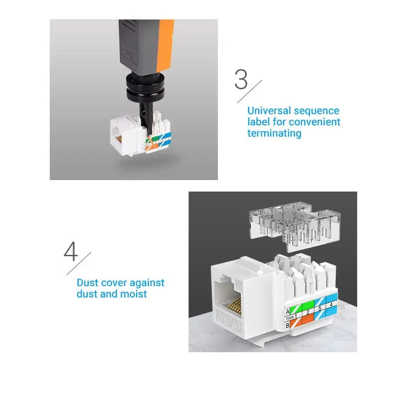 Vention Cat6 Unshielded Keystone Jack - Vention