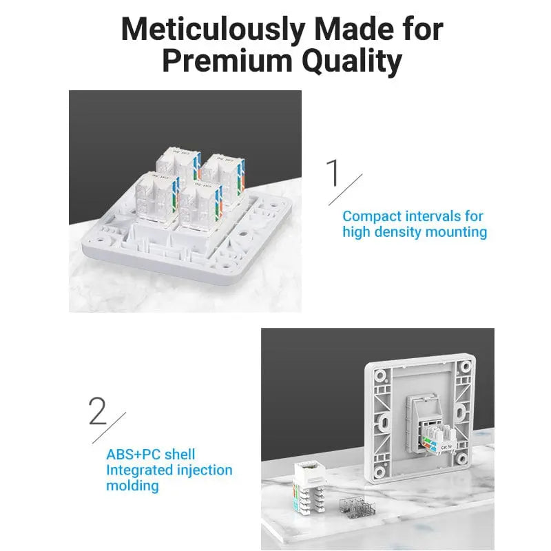 Vention Cat6 Unshielded Keystone Jack - Vention