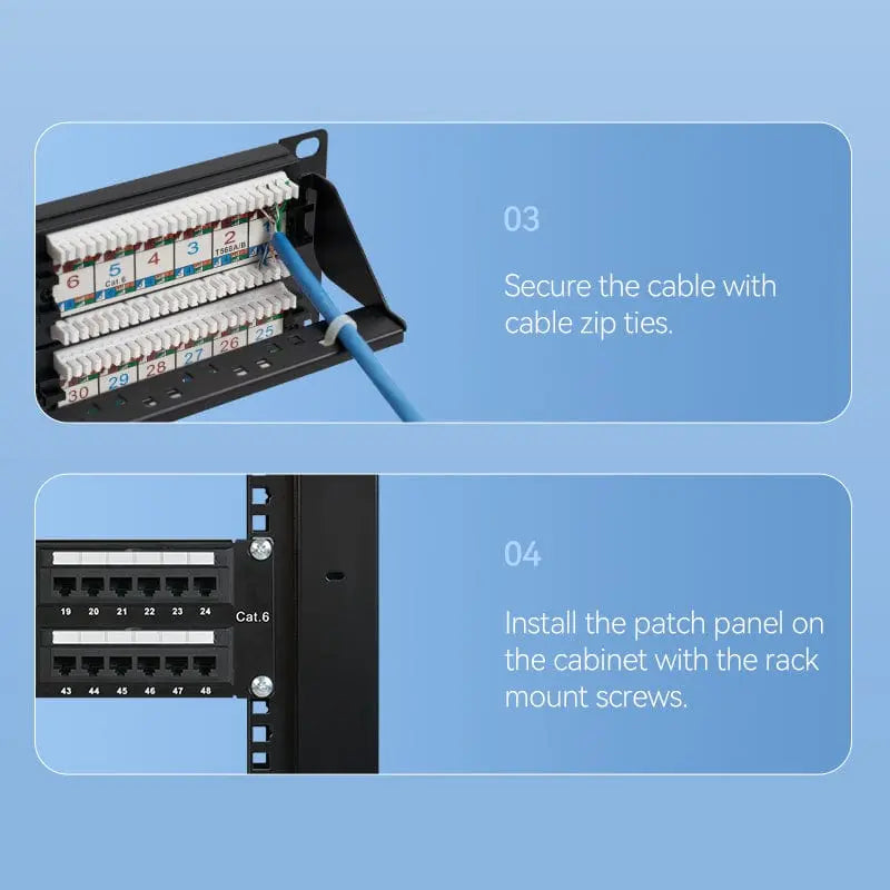 Vention Cat.6 48 Ports UTP Patch Panel - Vention